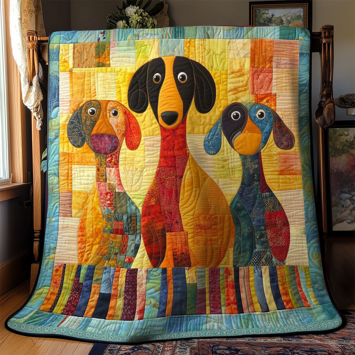 Dachshund Herd WN0508024CL Quilt