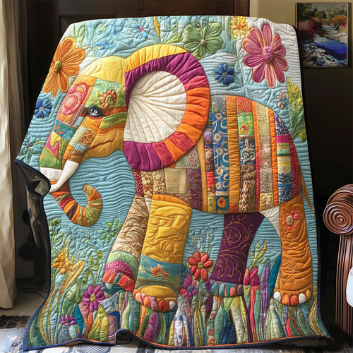 The Festival Elephant YR0206001CL Quilt