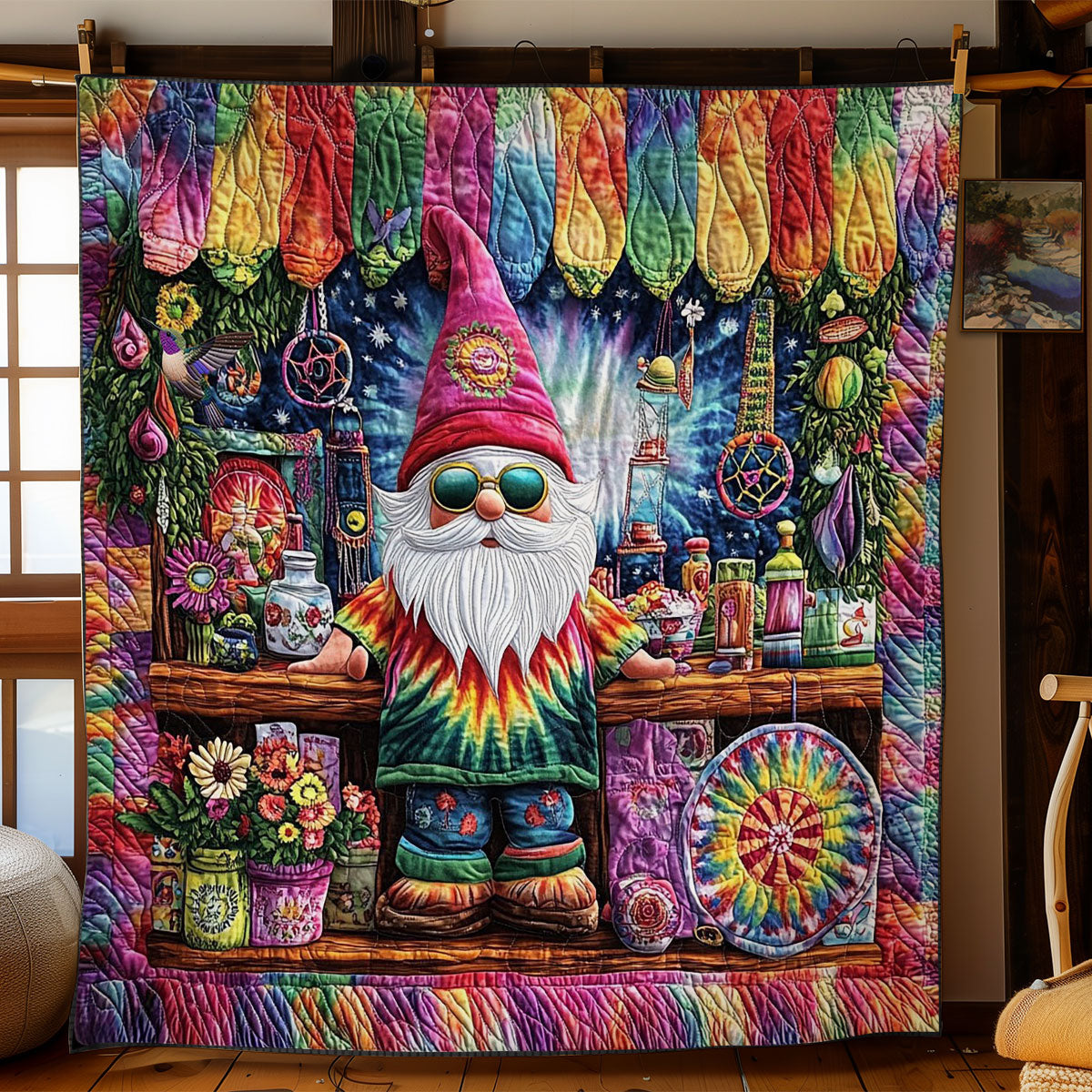 Hippie Gnome Grocery Store WY2612022CL Quilt