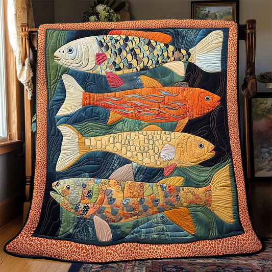 Vibrant Fish WX2001083CL Quilt