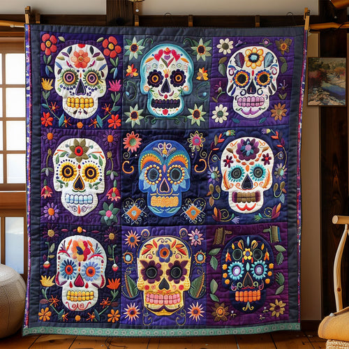 Calavera Sugar Skulls WJ2009004CL Quilt