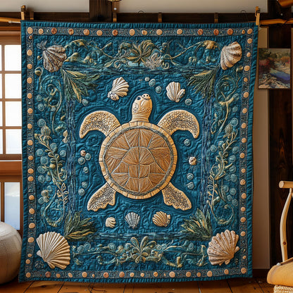Turtle In Mystic Ocean WY1902098CL Quilt