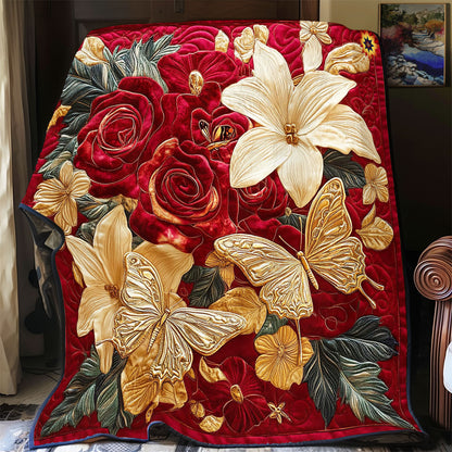 Gold Butterfly WY2811028CL Quilt