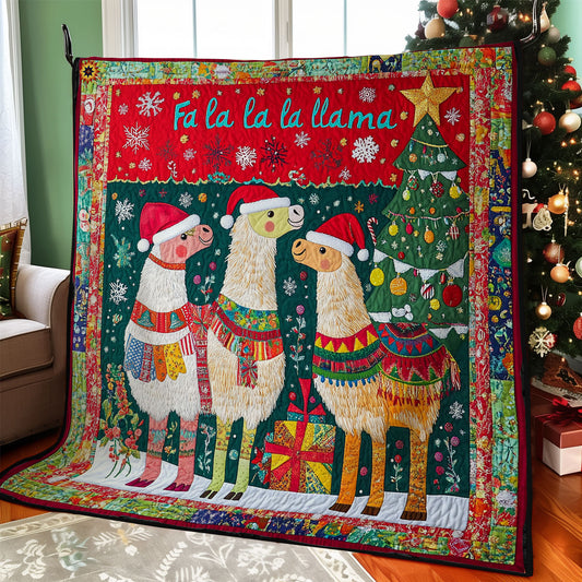 Christmas Llama WY1811032CL Quilt