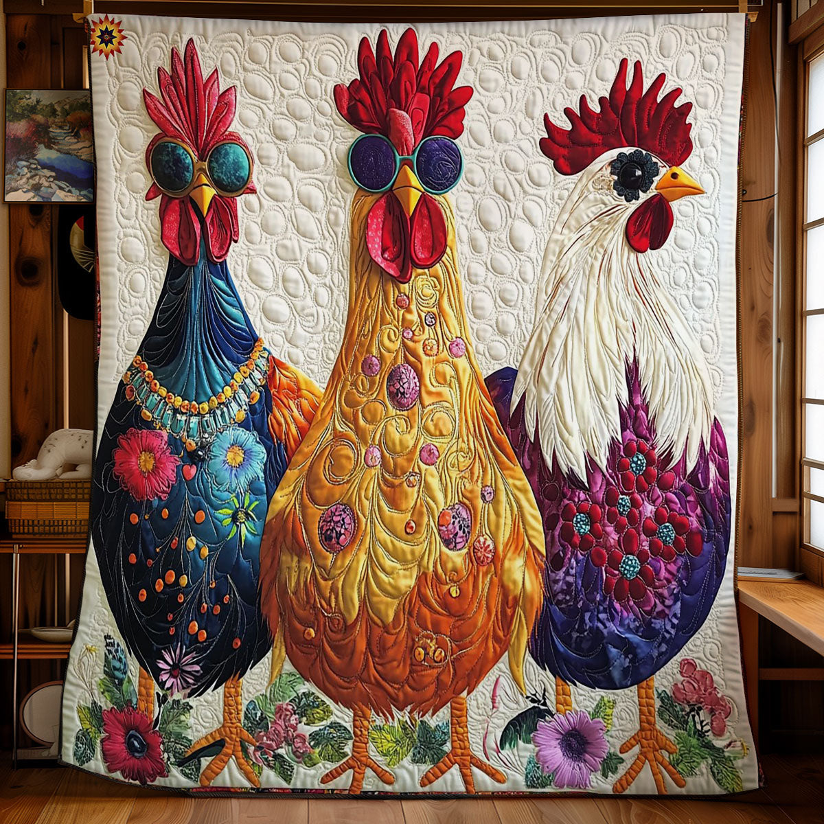 Fashion Chicken WY0412019CL Quilt
