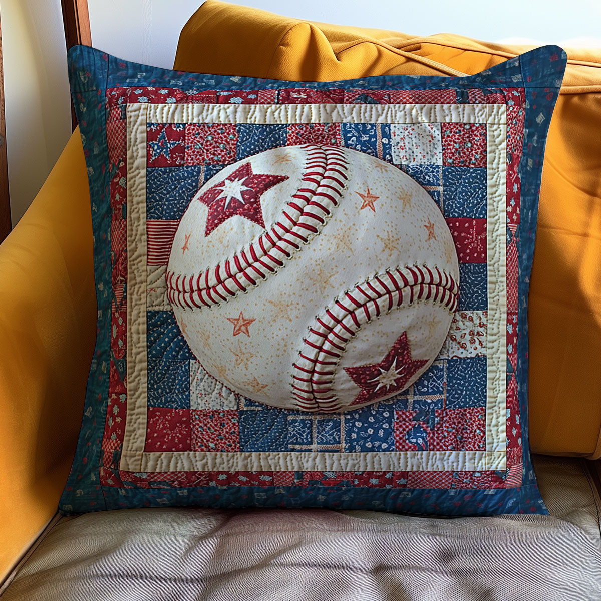 Baseball WJ1411036CL Quilt Pillow Case