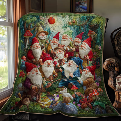 Gnome In Forest WY0912007CL Quilt