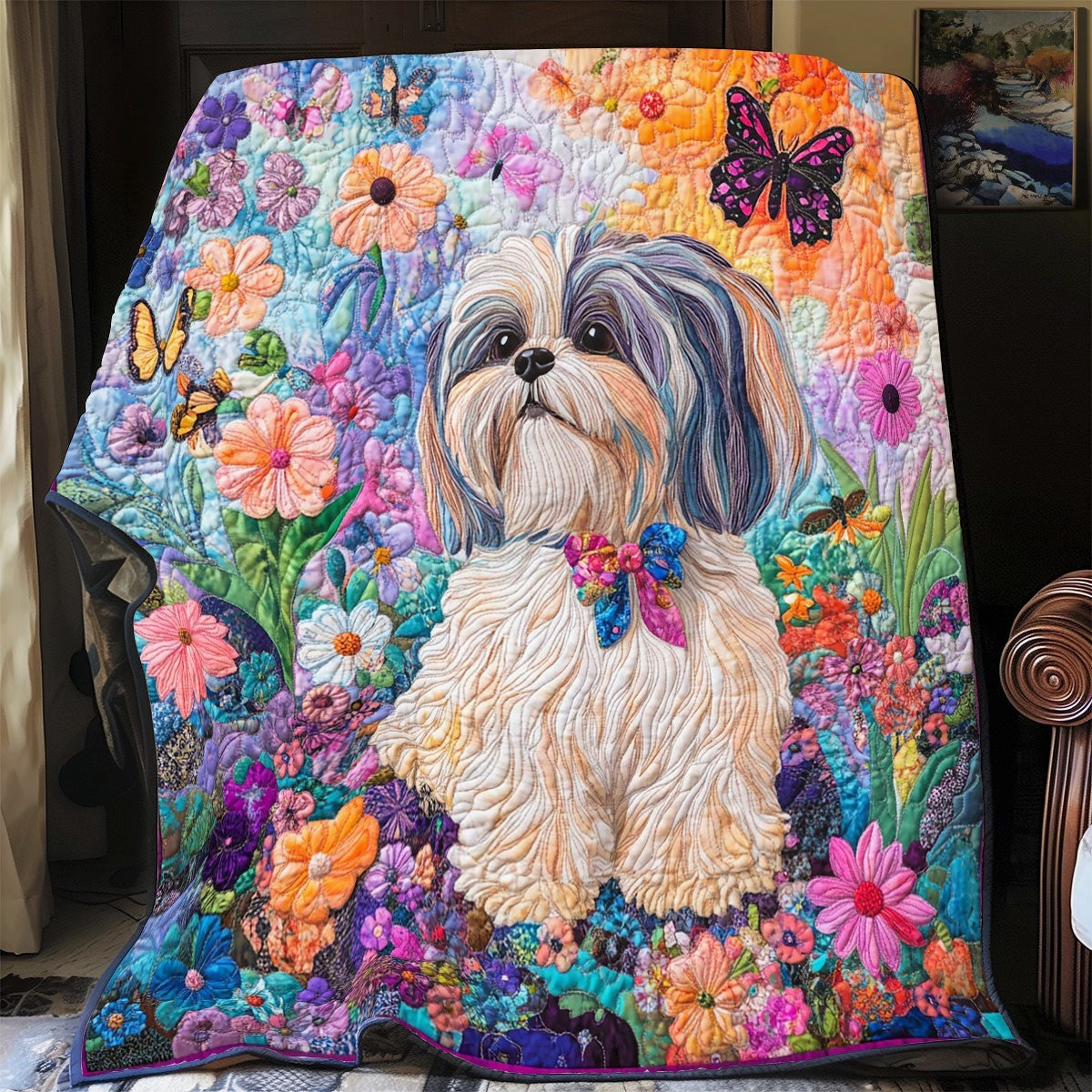 Shih Tzu's Garden XB0303035CL Quilt