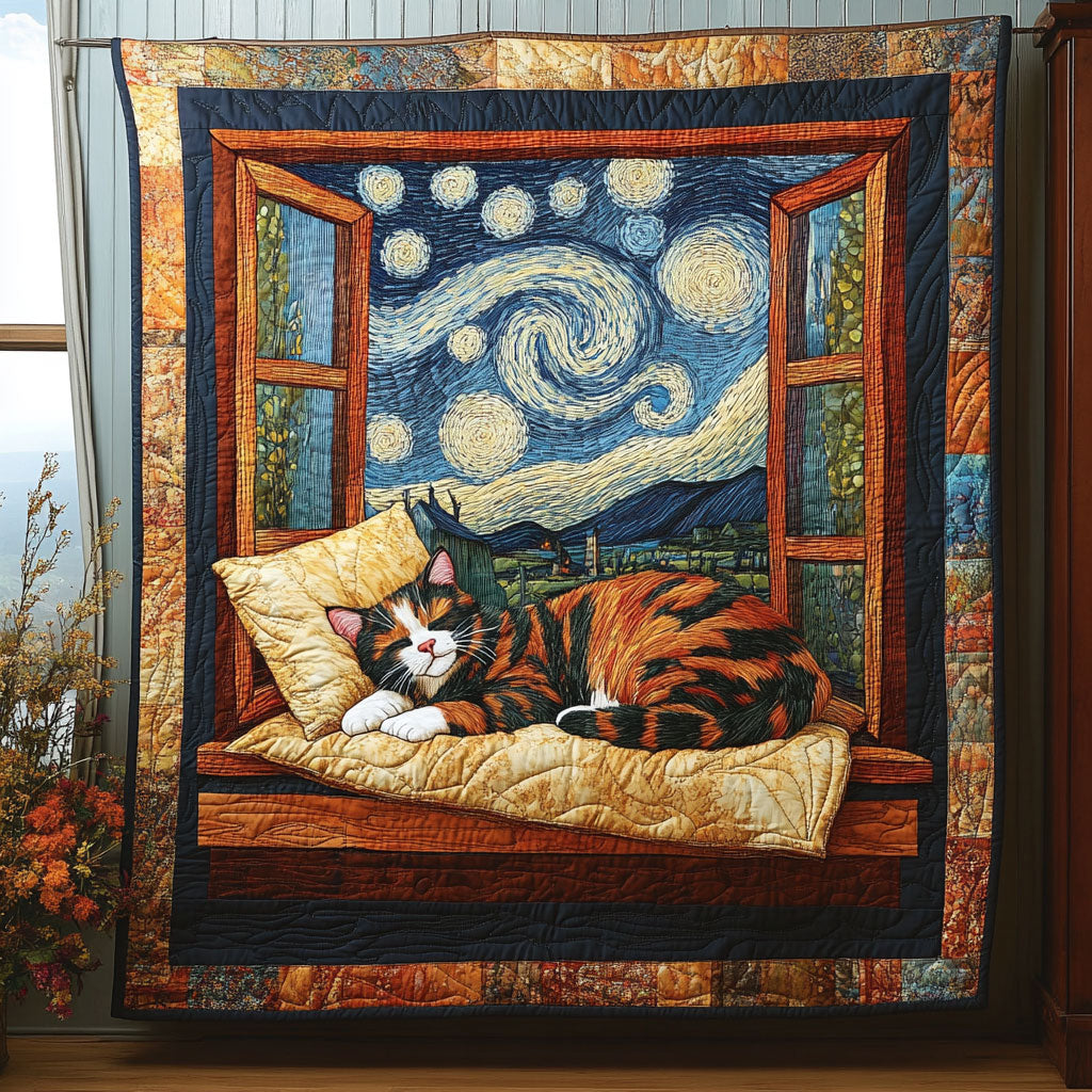American Shorthair Sleeping WT0810015CL Quilt