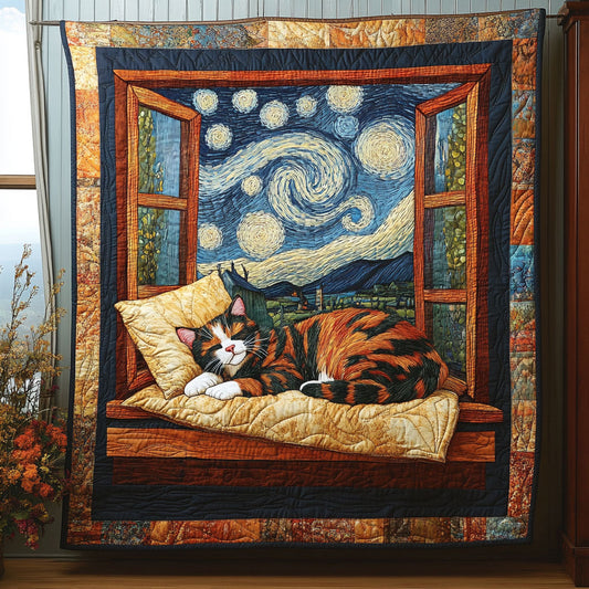 American Shorthair Sleeping WT0810015CL Quilt