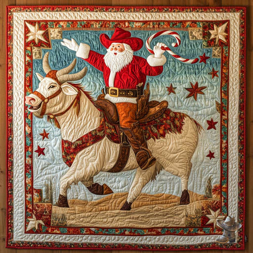 Festive Cowboy Santa WN1311021CL Quilt