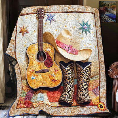 Cowboy Guitar WY0912023CL Quilt