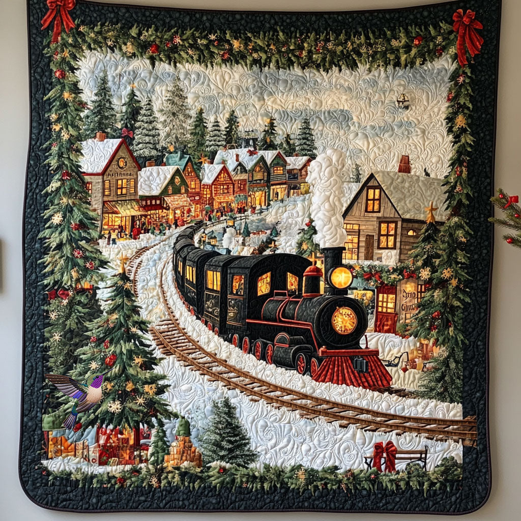 Train in Christmas WX1610017CL Quilt