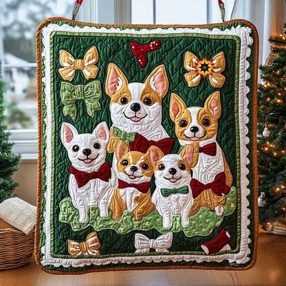 Christmas Chihuahua Gift WP1211008CL Quilt