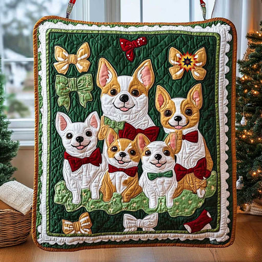 Christmas Chihuahua Gift WP1211008CL Quilt