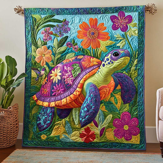 Turtle In Bloom WN2610057CL Quilt