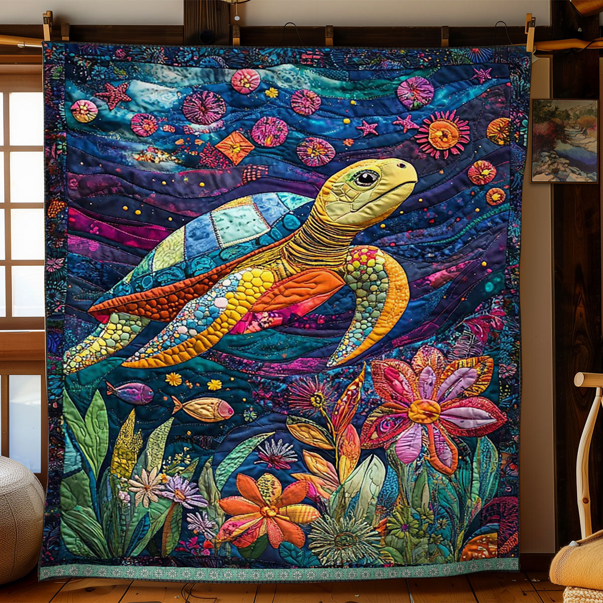 Sea Turtle WJ2409004CL Quilt