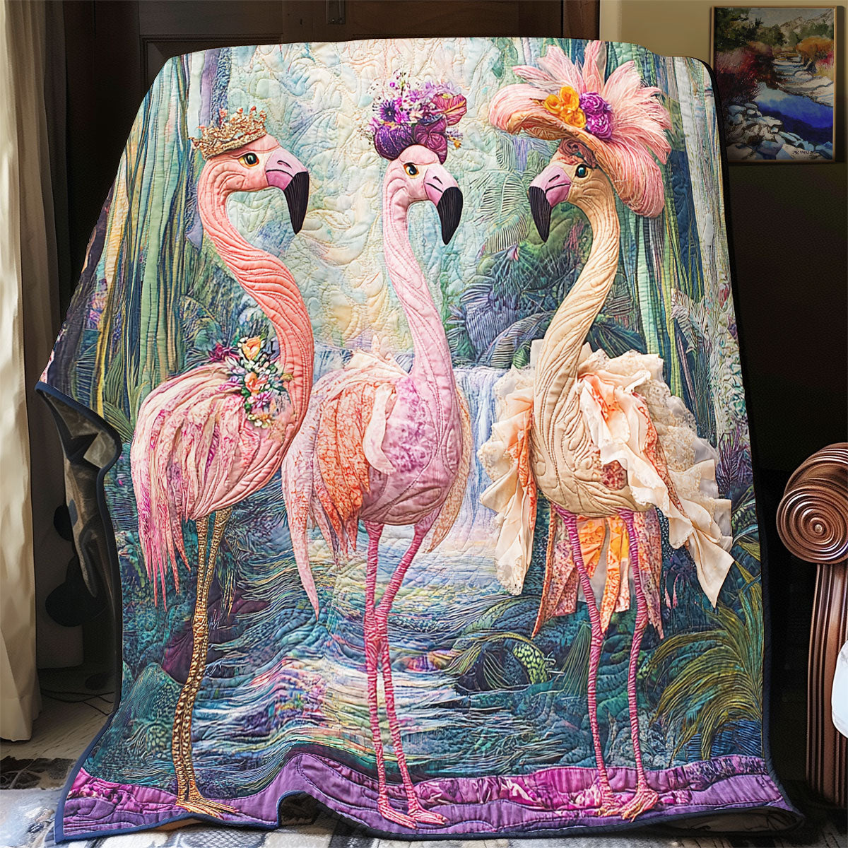 Fashion Flamingo WY0811039CL Quilt