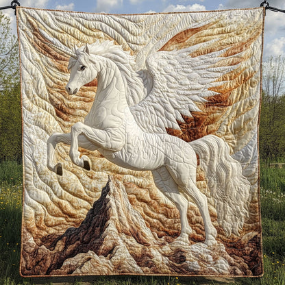 Horse White WT0810003CL Quilt