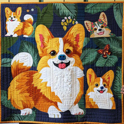 Cute Corgi WJ2609001CL Quilt