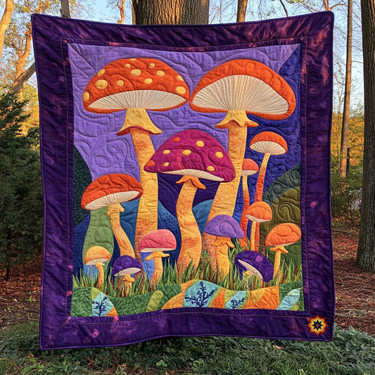 Whimsical Mushroom WJ0912039CL Quilt