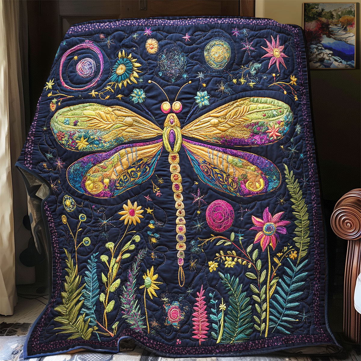 Mystic Dragonfly WY2702096CL Quilt