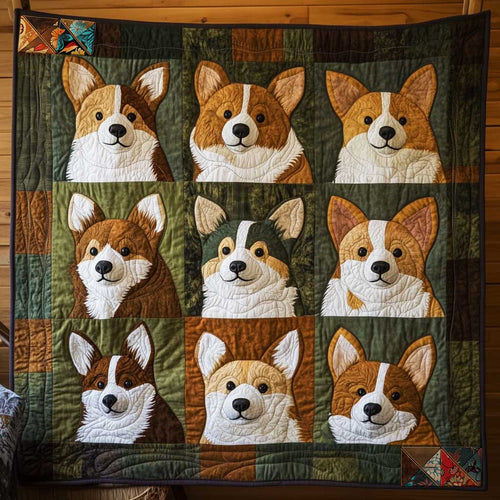 Cozy Corgi Collection WN0411066CL Quilt