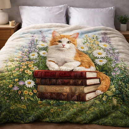 Wise Ginger Cat QA2101004CL Faux Fur Throw Blanket