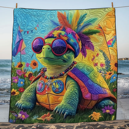 Tie Dye Turtle WY2511038CL Quilt