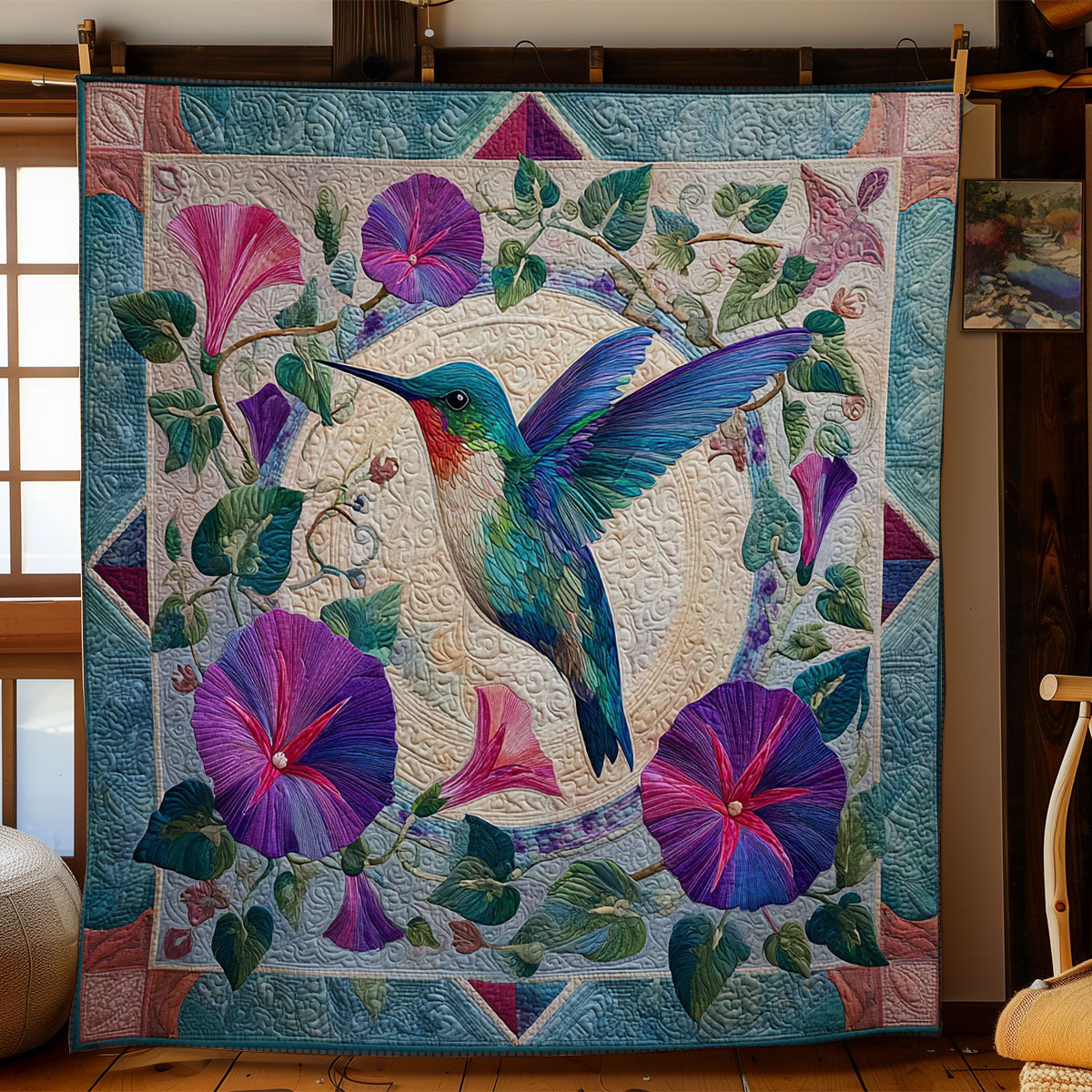 Hummingbird Blossom CW2708089CL Quilt