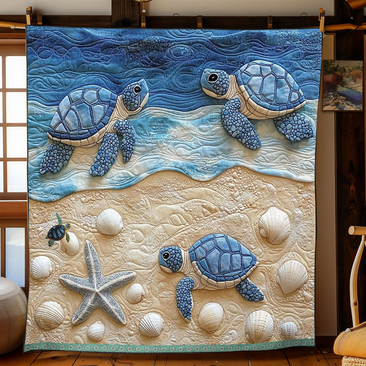 Sea Turtle WJ1312033CL Quilt