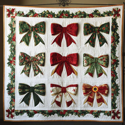 Christmas Bow Whimsy WP2811012CL Quilt