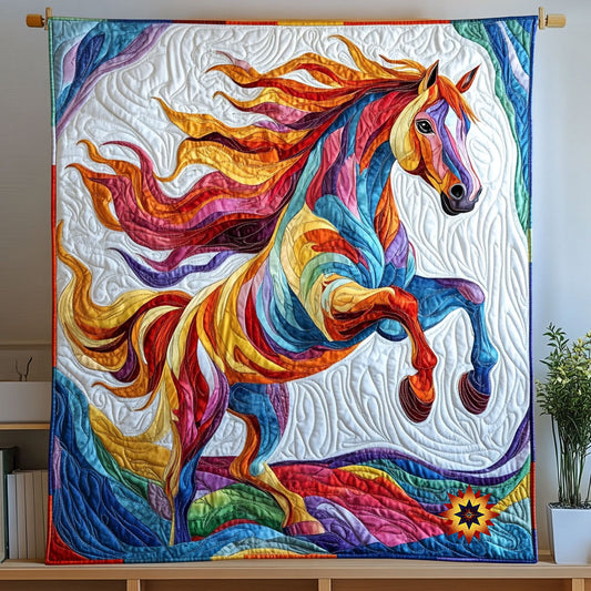 Colorful Horse WX0211006CL Quilt