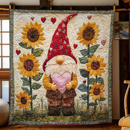 Sunflower Gnome WN2512003CL Quilt