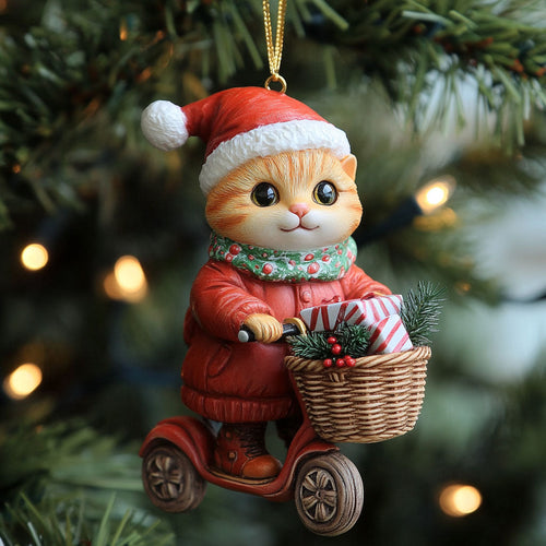 Scooter Cat CP2411048CL Christmas Ornament