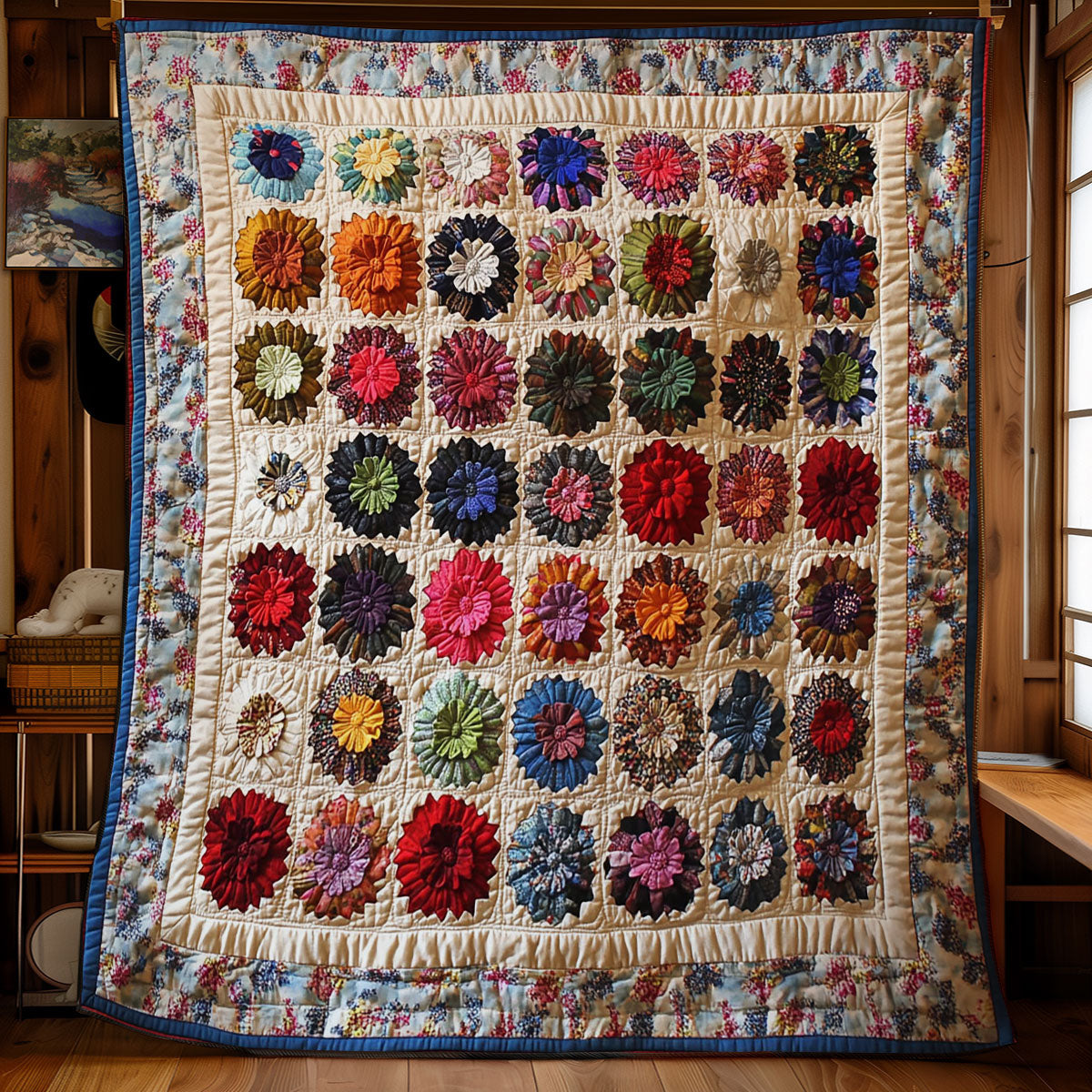 Flower Collection WY0602145CL Quilt