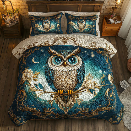Blue Owl Flower WT0703074CL Duvet Cover Set