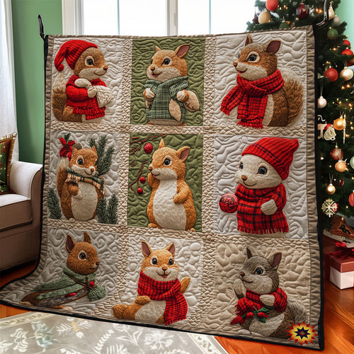 Winter Squirrel WY1211013CL Quilt