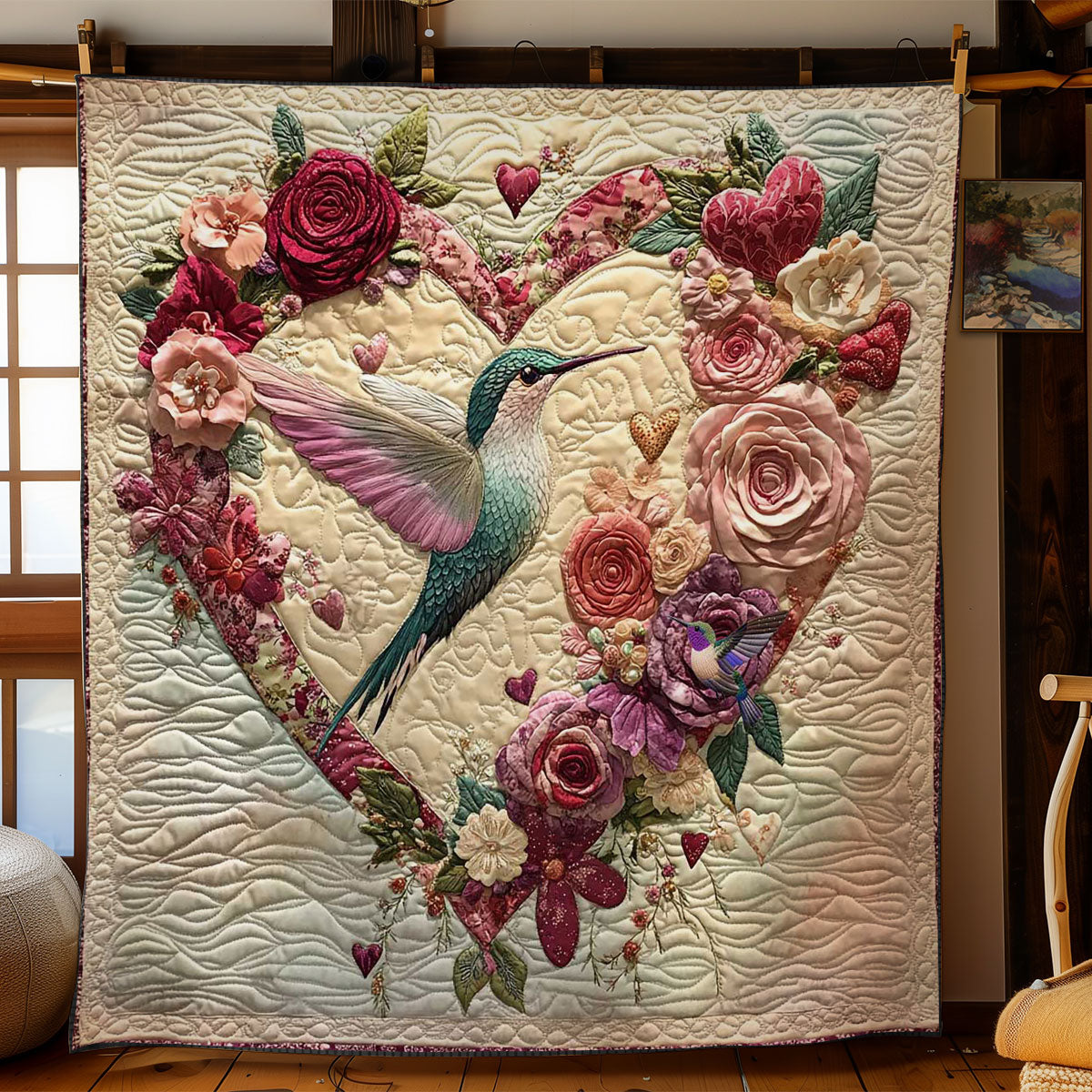 Hummingbird Valentine WN1112050CL Quilt