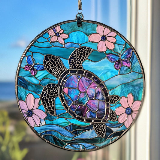 Flower Ocean WY2202144CL Suncatcher