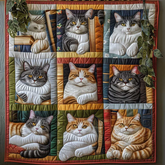 Chilling Cat on Shelf WP1009016CL Quilt