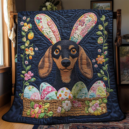 Easter Dachshund Fun WN1501002CL Quilt