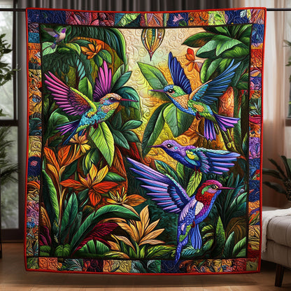 Hummingbird Tropical Forest  WU0411009CL Quilt