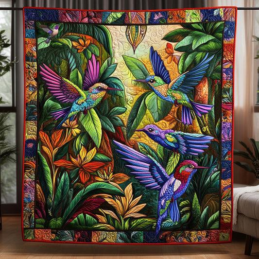 Hummingbird Tropical Forest  WU0411009CL Quilt