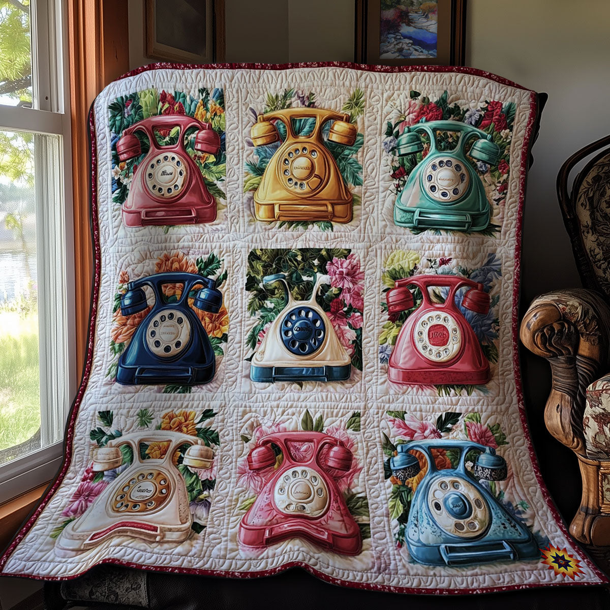 Vintage Telephone WY1112023CL Quilt
