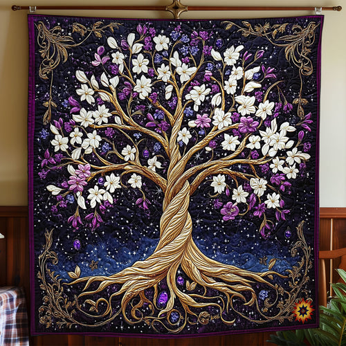 Purple Tree Of Life WY1712022CL Quilt