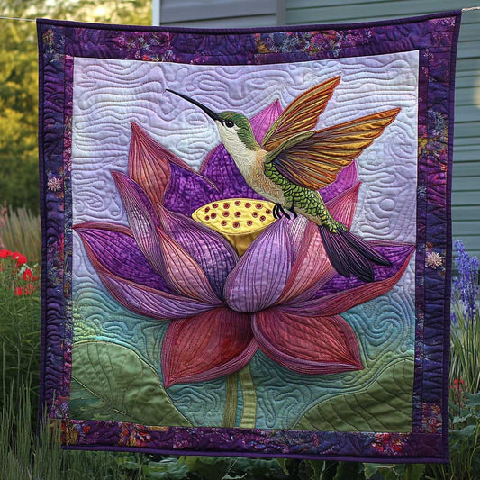 Hummingbird Lotus Harmony WN2709044CL Quilt