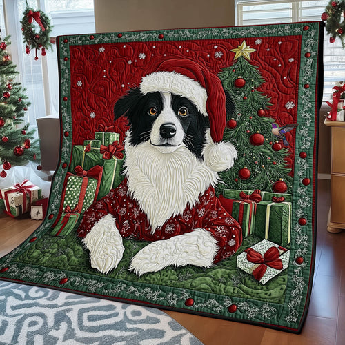 Winter Of Border Collie WY2311030CL Quilt