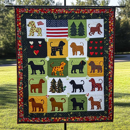 Dachshund Heart Of Freedom WN2709118CL Quilt