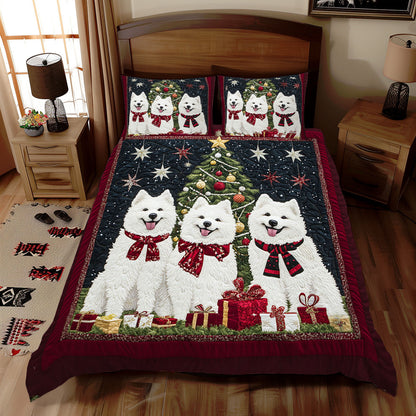 Christmas Samoyed WJ0611027CL Duvet Cover Set